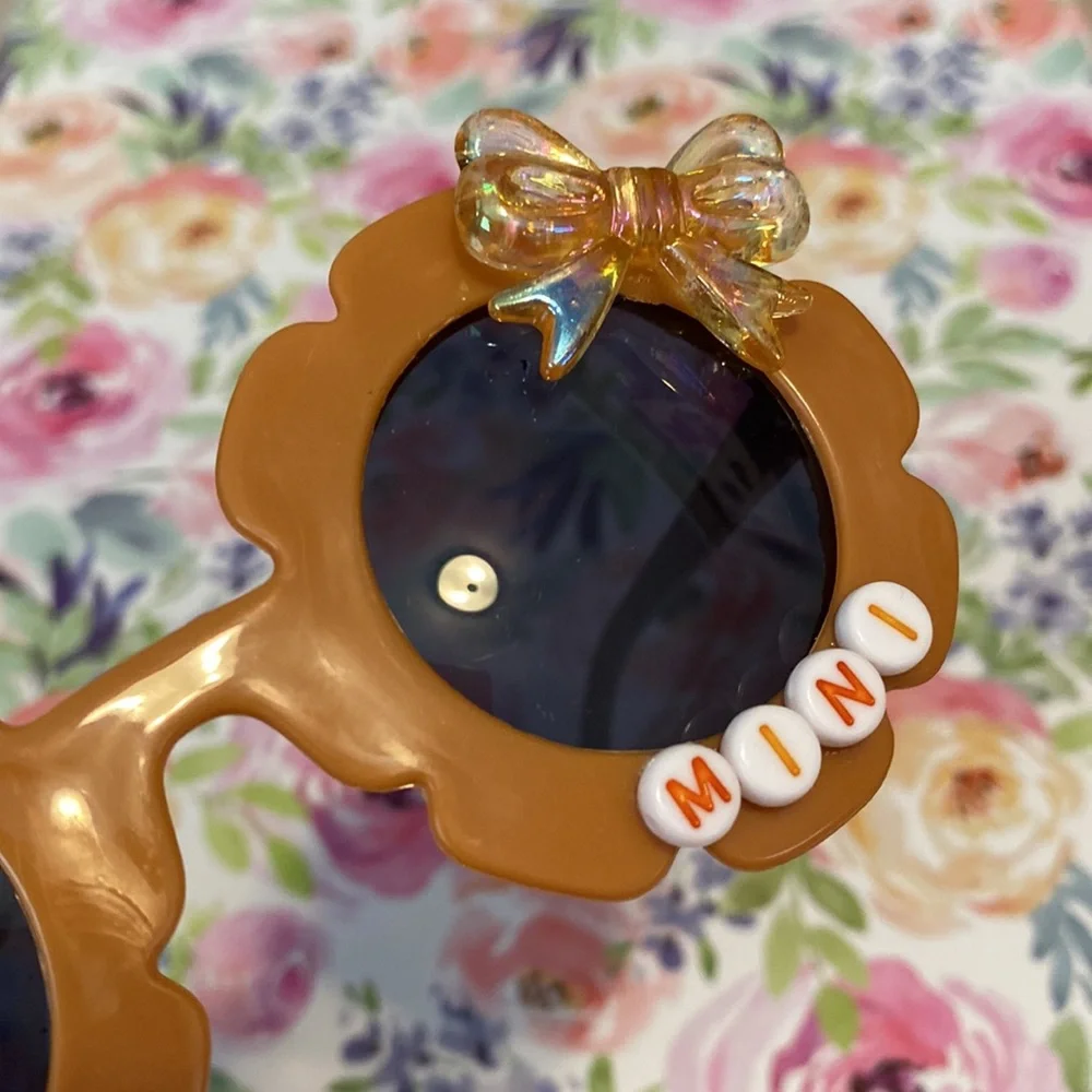 Girls mamas mini camel sunglasses